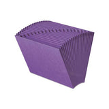 Heavy-duty Indexed Expanding Open Top Color Files, 21 Sections, 1-21-cut Tab, Letter Size, Purple