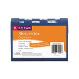 Step Index Organizer, 12 Sections, 1-6-cut Tab, Letter Size, Navy