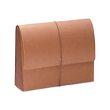 Tuff Expanding Wallets W- Elastic Cord, 5.25" Expansion, 1 Section, Letter Size, Redrope