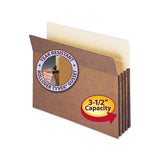 Redrope Drop Front File Pockets, 3.5" Expansion, Letter Size, Redrope, 50-box