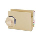Manila End Tab Tuff Pockets, 3.5" Expansion, Letter Size, Manila, 10-box