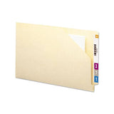 End Tab Jackets With Reinforced Tabs, Straight Tab, Legal Size, 11-pt Manila, 100-box