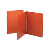 Side Opening Press Guard Report Cover, Prong Fastener, Letter, Red