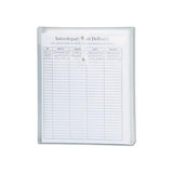 Poly String & Button Interoffice Envelopes, String & Button Closure, 9.75 X 11.63, Clear, 5-pack