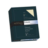 25% Cotton Linen Business Paper, 24 Lb, 8.5 X 11, Ivory, 500-ream