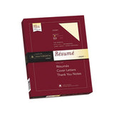 100% Cotton Resume Paper, 24 Lb, 8.5 X 11, Ivory, 100-pack