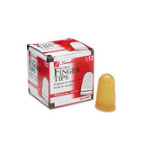 Rubber Finger Tips, 12 (medium-large), Amber, Dozen