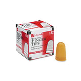 Rubber Finger Tips, 11 1-2 (medium), Amber, Dozen