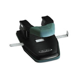 28-sheet Comfort Handle Steel Two-hole Punch, 1-4" Holes, Black-gray