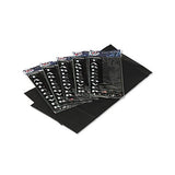 Table Set Rectangular Table Covers, Heavyweight Plastic, 54 X 108, Black, 6-pack