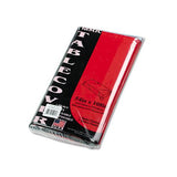 Table Set Rectangular Table Cover, Heavyweight Plastic, 54 X 108, Red, 6-pack