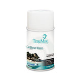 Premium Metered Air Freshener Refill, Caribbean Waters, 6.6 Oz Aerosol, 12-carton