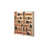 Snap-together Seven-shelf Closed Add-on Unit, Steel, 48w X 12d X 88h, Sand