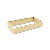 Three Wide Closed Locker Base, 36w X 18d X 6h, Sand