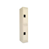 Double Tier Locker, Single Stack, 12w X 18d X 72h, Sand