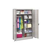Jumbo Combination Steel Storage Cabinet, 48w X 24d X 78h, Light Gray