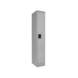 Single Tier Locker, 12w X 18d X 72h, Medium Gray