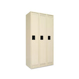 Single Tier Locker, Three Units36w X 18d X 72h, Sand