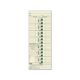 Time Card For Acroprint And Lathem, Weekly, 3 1-2 X 9, 500-box