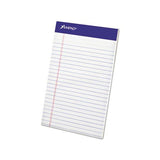 Perforated Writing Pads, Narrow Rule, 5 X 8, White, 50 Sheets, Dozen