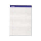 Perforated Writing Pads, Wide-legal Rule, 8.5 X 11.75, White, 50 Sheets, Dozen