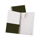 Gold Fibre Personal Notebooks, 1 Subject, Medium-college Rule, Classic Green Cover, 7 X 5, 100 Sheets