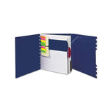 Versa Crossover Notebook, 1 Subject, Wide-legal Rule, Navy Cover, 11 X 8.5, 60 Sheets