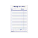 Employee Time Card, Weekly, 4 1-4 X 6 3-4, 100-pack