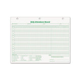 Daily Attendance Card, 8 1-2 X 11, 50 Forms