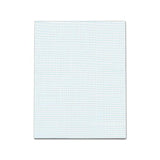 Quadrille Pads, 10 Sq-in Quadrille Rule, 8.5 X 11, White, 50 Sheets
