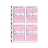 Telephone Message Book, Fax-mobile Section, 5 1-2 X 3 3-16, Two-part, 200-book