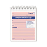 Telephone Message Book With Fax-mobile Section, 4-1-4 X 5 1-2, Two-part, 50-book
