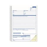 Spiralbound Proposal Form Book, 8 1-2 X 11, Two-part Carbonless, 50 Sets-book