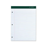 Double Docket Ruled Pads, Medium-college Rule, 8.5 X 11.75, White, 100 Sheets