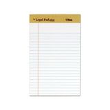 "the Legal Pad" Perforated Pads, Narrow Rule, 5 X 8, White, 50 Sheets, Dozen