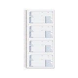 Second Nature Phone Call Book, 2 3-4 X 5, Two-part Carbonless, 400 Forms