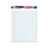 American Pride Writing Pad, Wide-legal Rule, 8.5 X 11.75, White, 50 Sheets, 12-pack