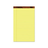 "the Legal Pad" Perforated Pads, Wide-legal Rule, 8.5 X 14, Canary, 50 Sheets, Dozen