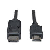 Displayport To Hdmi Cable Adapter (m-m), 6 Ft., Black