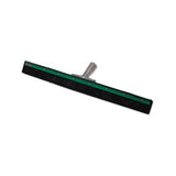 Aquadozer Heavy Duty Floor Squeegee, 18 Inch Blade, Green-black Rubber, Straight
