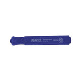Chisel Tip Permanent Marker, Broad, Blue, Dozen