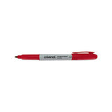 Pen-style Permanent Marker, Fine Bullet Tip, Red, Dozen