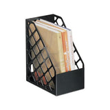 Recycled Plastic Large Magazine File, 6 1-4 X 9 1-2 X 11 3-4, Black