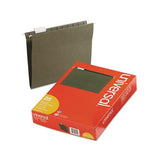 Hanging File Folders, Letter Size, 1-5-cut Tab, Standard Green, 25-box