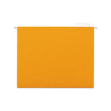 Deluxe Bright Color Hanging File Folders, Letter Size, 1-5-cut Tab, Orange, 25-box