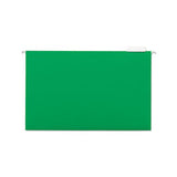 Deluxe Bright Color Hanging File Folders, Legal Size, 1-5-cut Tab, Bright Green, 25-box