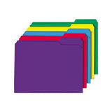Reinforced Top-tab File Folders, 1-3-cut Tabs, Letter Size, Assorted, 100-box