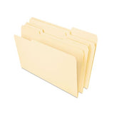 Deluxe Heavyweight File Folders, 1-3-cut Tabs, Letter Size, Manila, 50-pack