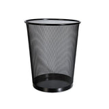 Mesh Wastebasket, 18 Qt, Black