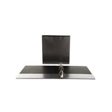 Slant-ring View Binder, 3 Rings, 1.5" Capacity, 11 X 8.5, Black
